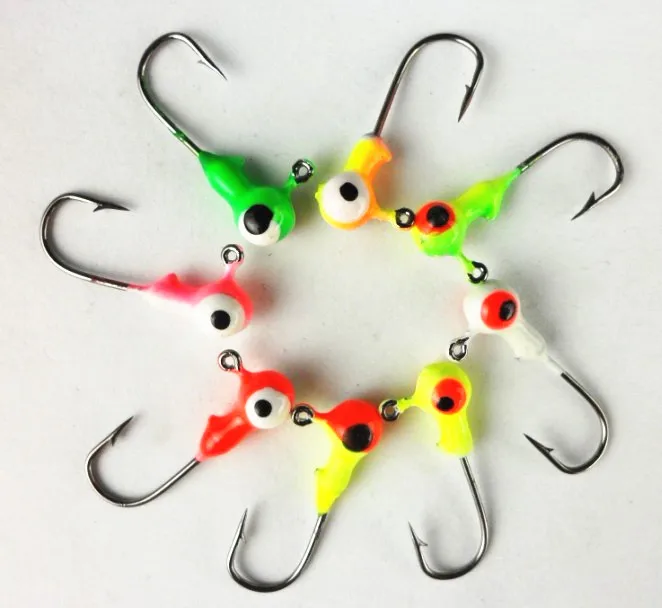 1G Fishing lures lead bait jig head fishing single hook 1000pcsin