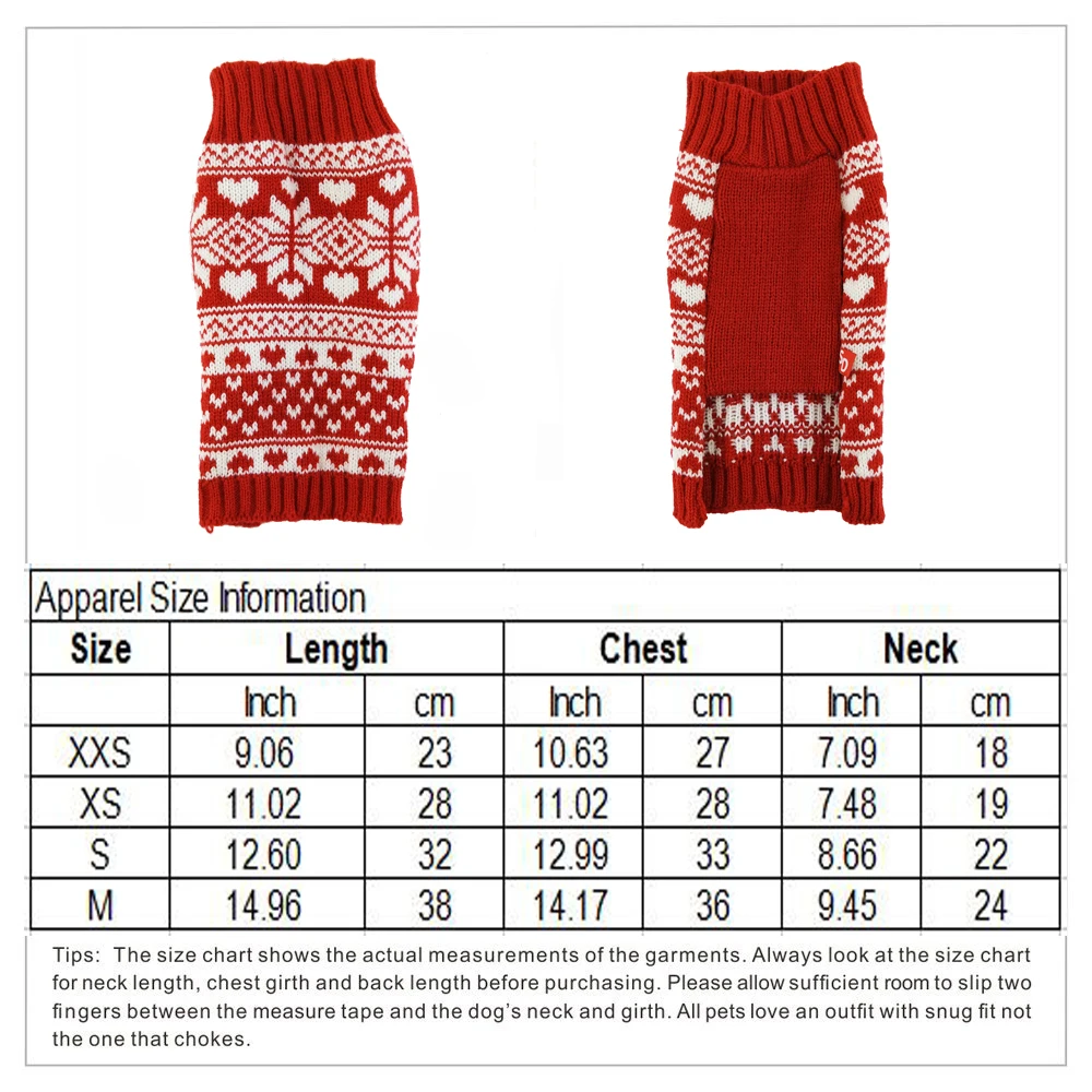 Зимняя одежда для домашних собак, кошек, вязаный свитер, Рождественский жилет со снежинками, приталенная рубашка для маленьких и средних собак, красный наряд для щенков, DOGGYZSTYLE
