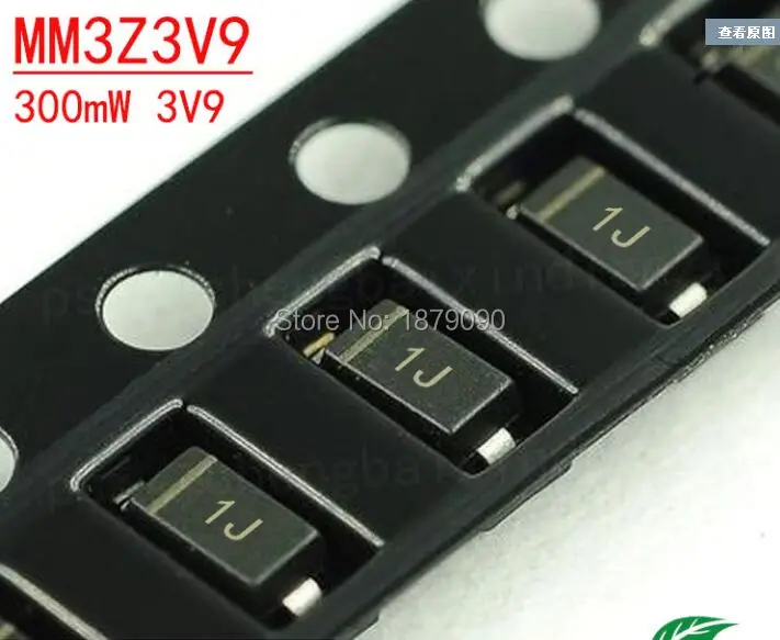 MM5Z3V3 MM5Z3V3T1G MM5Z3V6 MM5Z3V6T1G MM5Z3V9 MM5Z3V9T1G 3.3V 3.6V 3.9V 200MW SMD Zener Diode SOD523/0603 NEW 100PCS