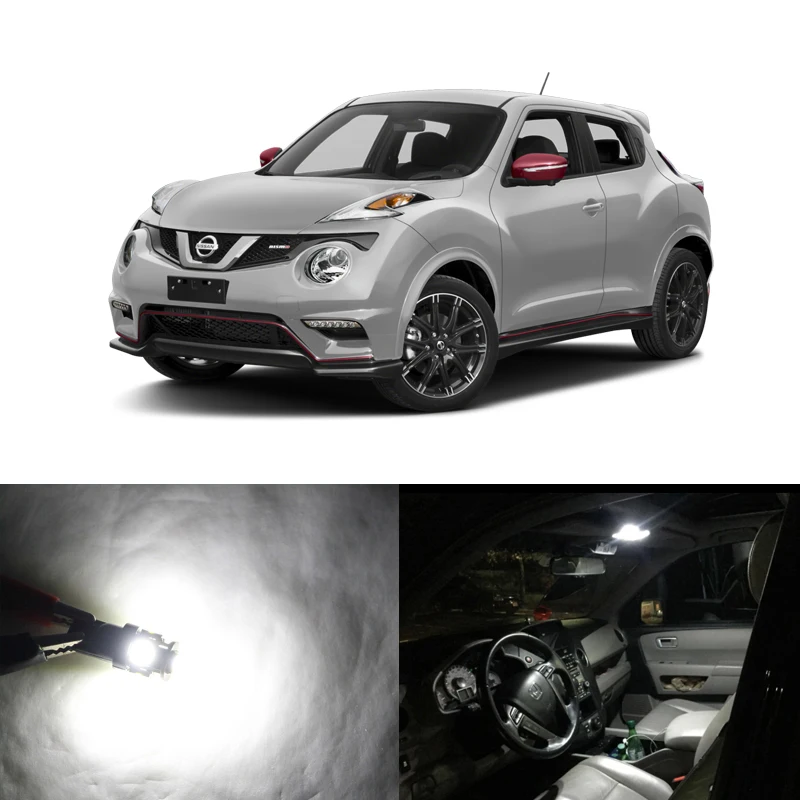 6 шт. CAN bus без ошибок светодиодная внутренняя посылка светильник наборы для Nissan Juke