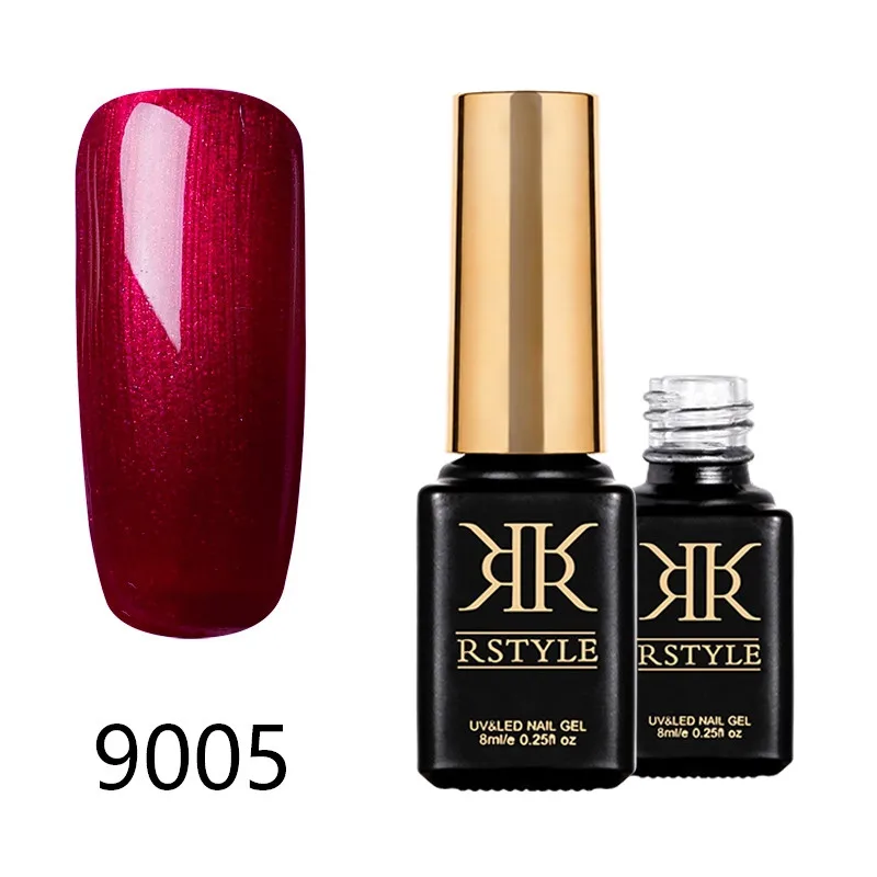 Лак для ногтей rstyle 8 мл 9001-9062 чистый цвет УФ-гель для ногтей Soak Off Nail Art Полупостоянный гель лак набор для наращивания ногтей праймер - Цвет: SC9005