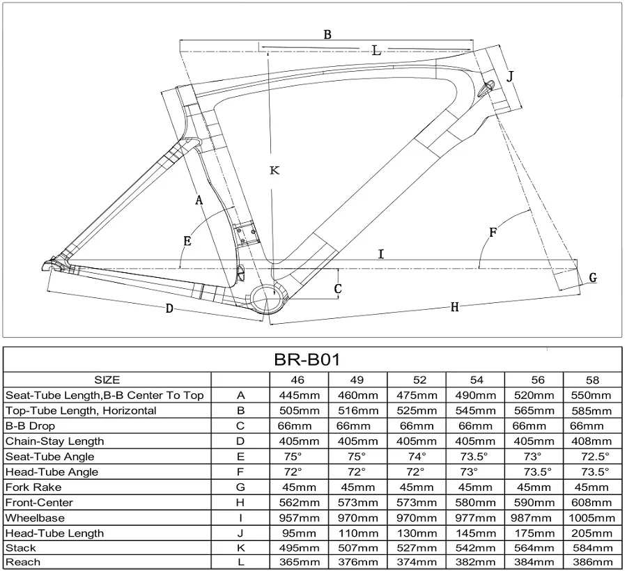 Excellent THRUST Carbon bicycle carbon frame road  bicycle  v brake  46 49 52 54 56 58 cm size 700C Wheel Size 6