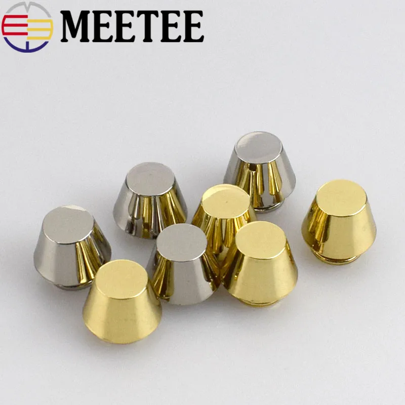 Apparel Sewing & Fabric Buckles & Hooks 10pcs Meetee Metal Oval Combined Button Plating Tacks Nail-face Screw Buckle Box Bag Hardware Accessories Handbag F3-13 Limpid In Sight