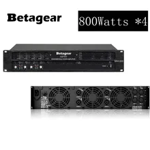 Betagear 4-канальный усилитель мощности 800 Вт* 4 мощный усилитель профессиональная сценическая аудиосистема для бара, свадьбы, церкви и стадиона