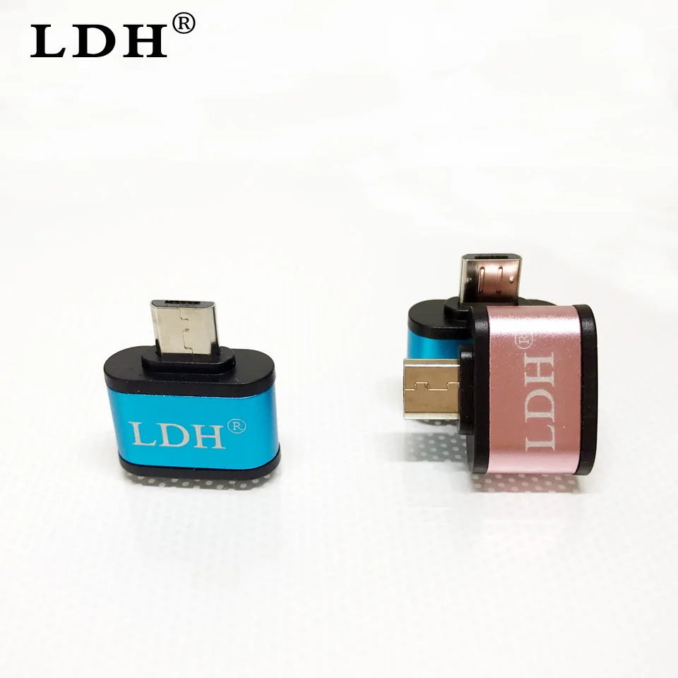 LDH Micro USB OTG к USB адаптер позолоченный V8 Разъем конвертер для samsung huawei zte xiaomi lenovo lg Android смартфон