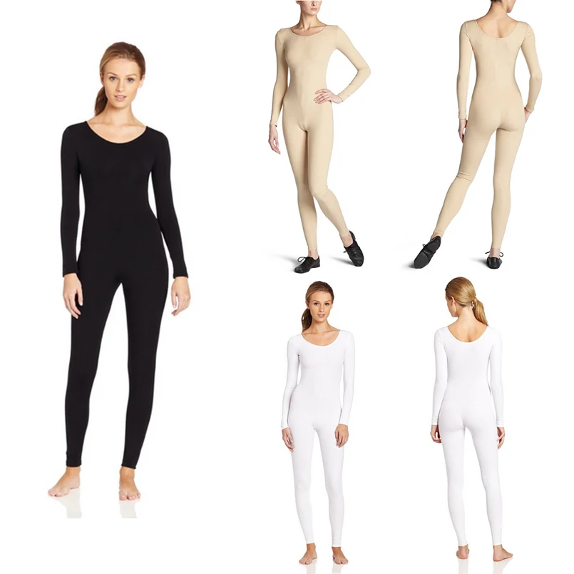 

2016 New Black Zentai Slim Fit Trendy Spandex Jumpsuit for Women