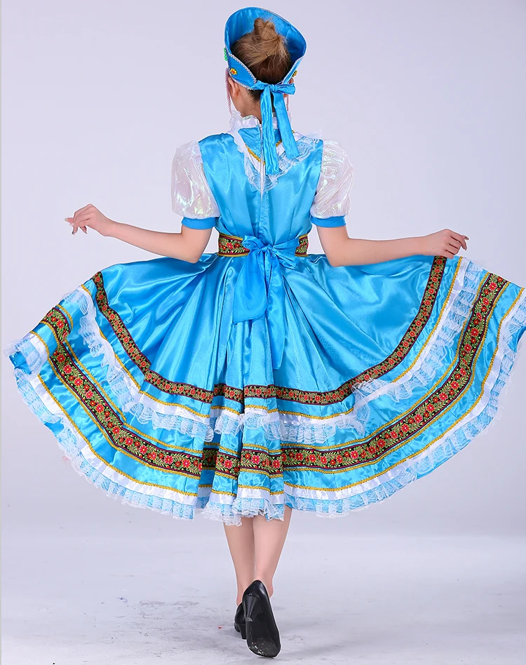 Songyuexia классический традиционный русский танцевальный костюм платье Европейская принцесса сценические платья сценическая одежда