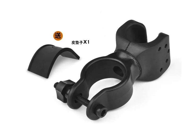 Sale MEROCA Bicycle clip light frame 360 degree rotating car holder flashlight clip bicycle light clip flashlight bracket 6