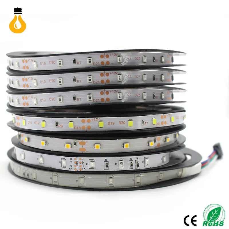 

Hot sale 5M 300Leds waterproof RGB Led Strip Light 3528 5050 DC12V 60Leds/M Fiexble Light Led Ribbon Tape Home Decoration Lamp