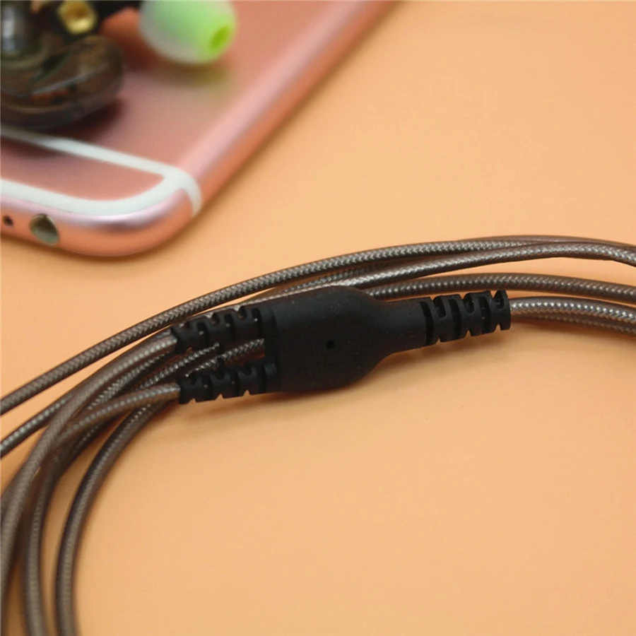 DIY Replacement MMCX Cable for SE215 SE535 SE846 SE425 UE900 Earphone Upgraded Headset Cord with MIC cable