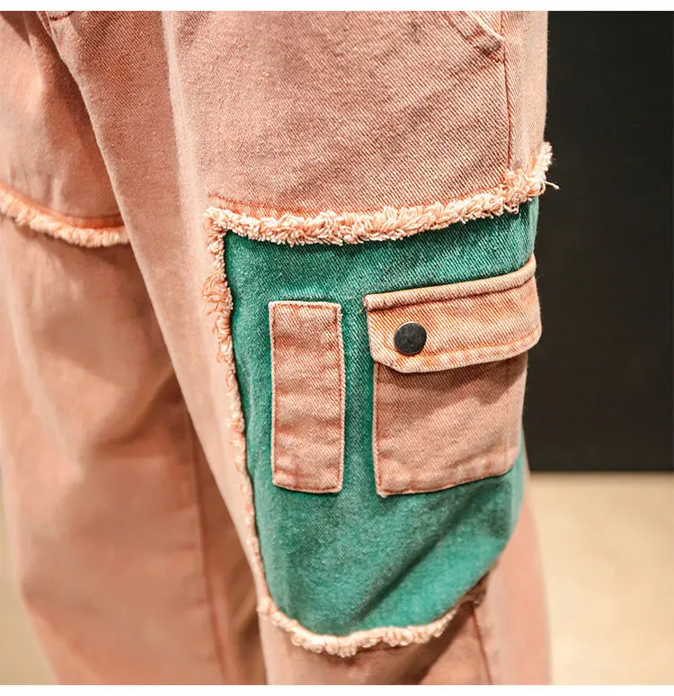 2018 новый тренд уличной шаровары Для мужчин лоскутное дизайнер карандаш брюки молодежи Для мужчин брюки