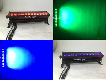 

2 lot Outdoor wash led bar 12x18w rgbwa uv 6in1 wall washer bar led dmx