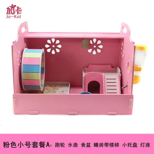 Акриловая клетка для Ежика маленькое гнездо коробка инкубатор маленькие товары для домашних животных игрушки ZP12301636 - Цвет: Pink A