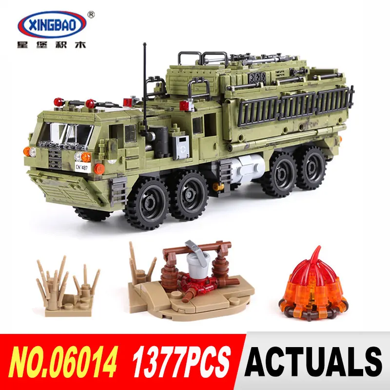 

XingBao 06014 Genuine Blocks 1377Pcs Military Series The Scorpion Heavy Truck Set Building Blocks Bricks Educational Toys Gifts