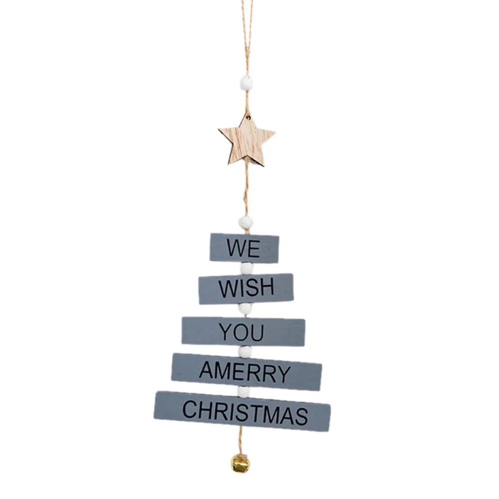 

Christmas Tree Decor Letter Pendant Home Wooden Hanging Decoration Supplies Wall Hanging Decoration Gift Room Decor 15.Oct.18