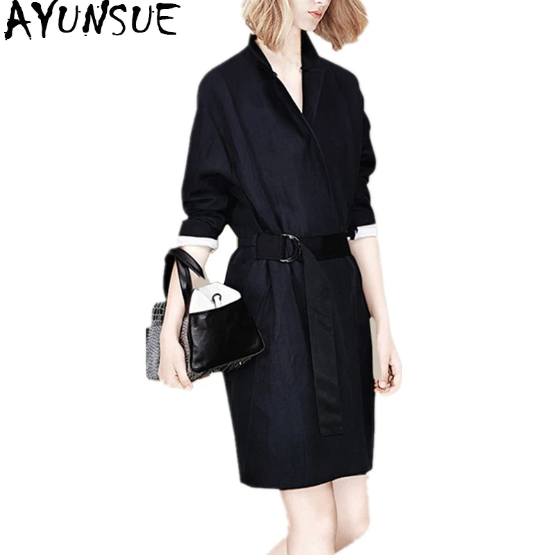 Coupe Picture Ayunsue Vêtements Tranchée Automne Mujer 2018 Printemps Moyen De Mode Wyq1383 Survêtement Manteau Abrigo Femmes Pour Long vent rXqwUX7I