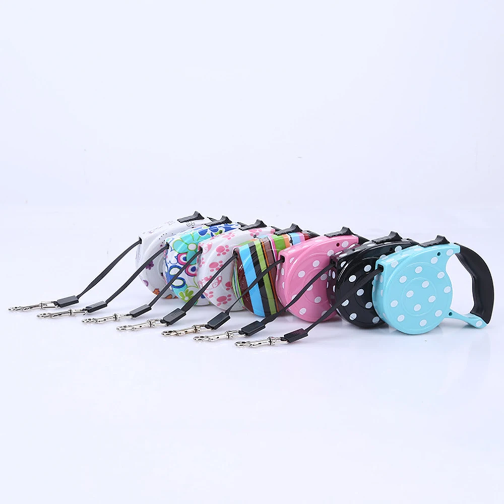 Retractable Dog Leash 5m Leash Automatic Flexible Dog Collar Harness Puppy Patrol Rope Walking Cat Traction Small Medium Dog Lea