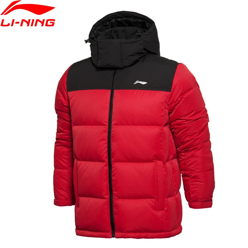 Ли Нин мужчины спортивной жизни среднего пуховик ATProof ветер легкий комфорт Подкладка зимние куртки AYMK105 MWY255