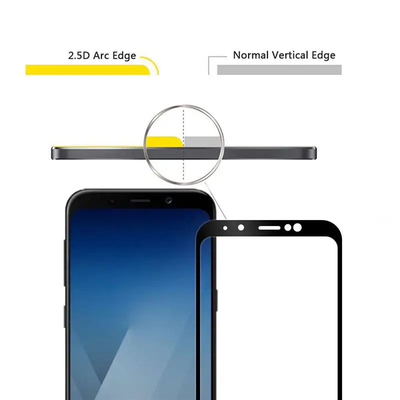 Защитное покрытие GerTong для Samsung Galaxy A8 закаленное стекло с полным покрытием 2018 A530F