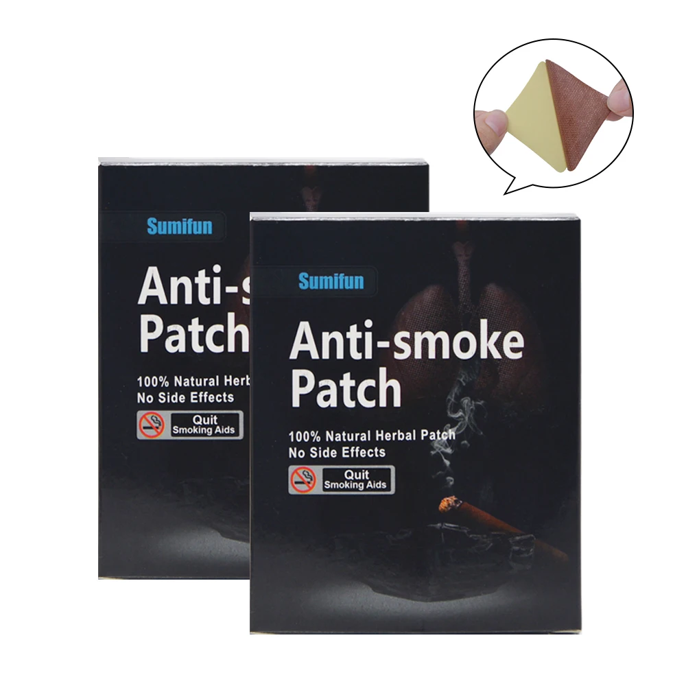 

70 Patches/2Boxes Sumifun 100% Natural Ingredient Nicotine Patches Stop Smoking Patch for Smoking Cessation Patch D0583