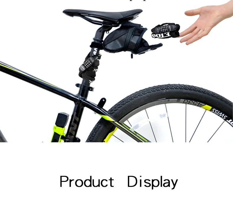 Etook Chain lock Mountain Road Bike Lock Scooter Bike Password Digital Chain Lock Bicycle Accessories Mini convenient 900mm