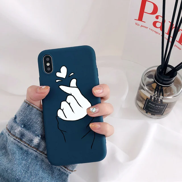 Мягкий ТПУ чехол Love для iPhone 6S 8 7 6 S Plus XR матовая задняя крышка Coque силиконовый чехол для iPhone X для iPhone 11 Pro XS Max чехол для телефона Capa - Цвет: Ksl-bixinfen