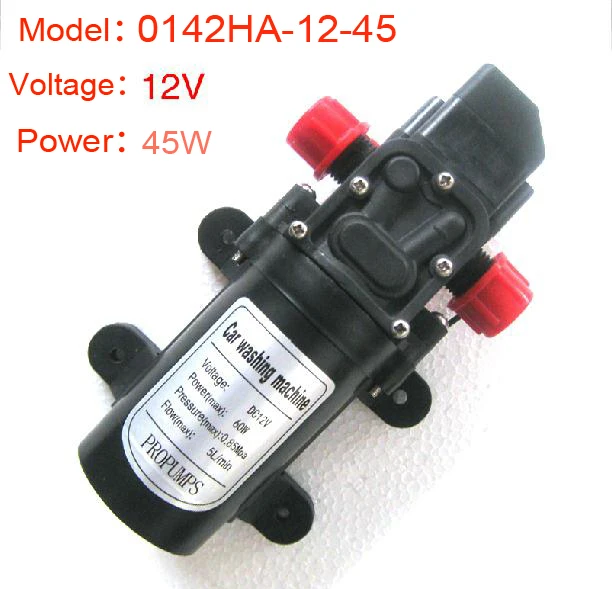0142HA 12 45 reflux valve type push to connect Diaphragm Pump,12V 45W