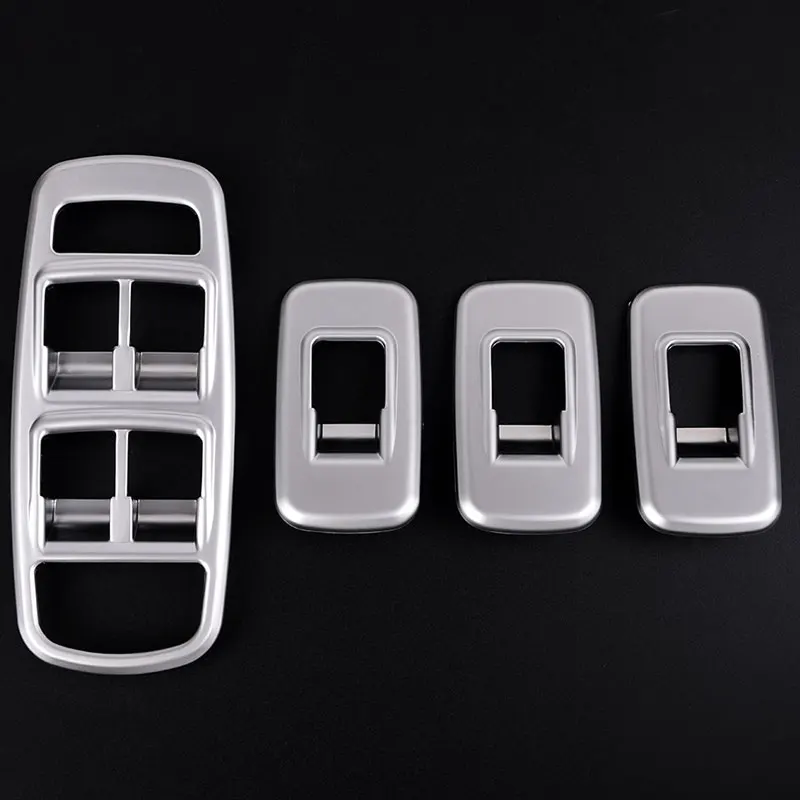 

For Jaguar XE 2015 2016 2017 Accessories Matte Chrome Window Button Panel Cover Trim Car Styling