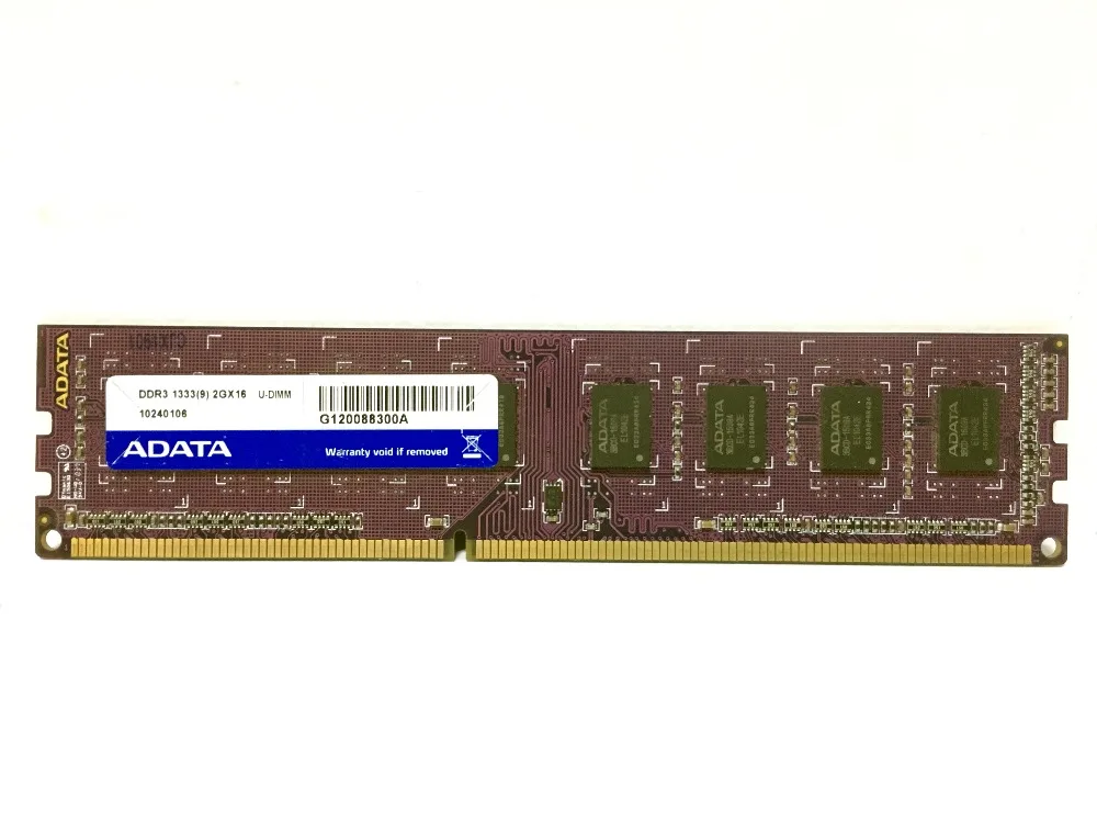 Модуль оперативной памяти для ПК ADATA настольный компьютер DDR3 2 ГБ 4 8 PC3 1333 1600 МГц 2G