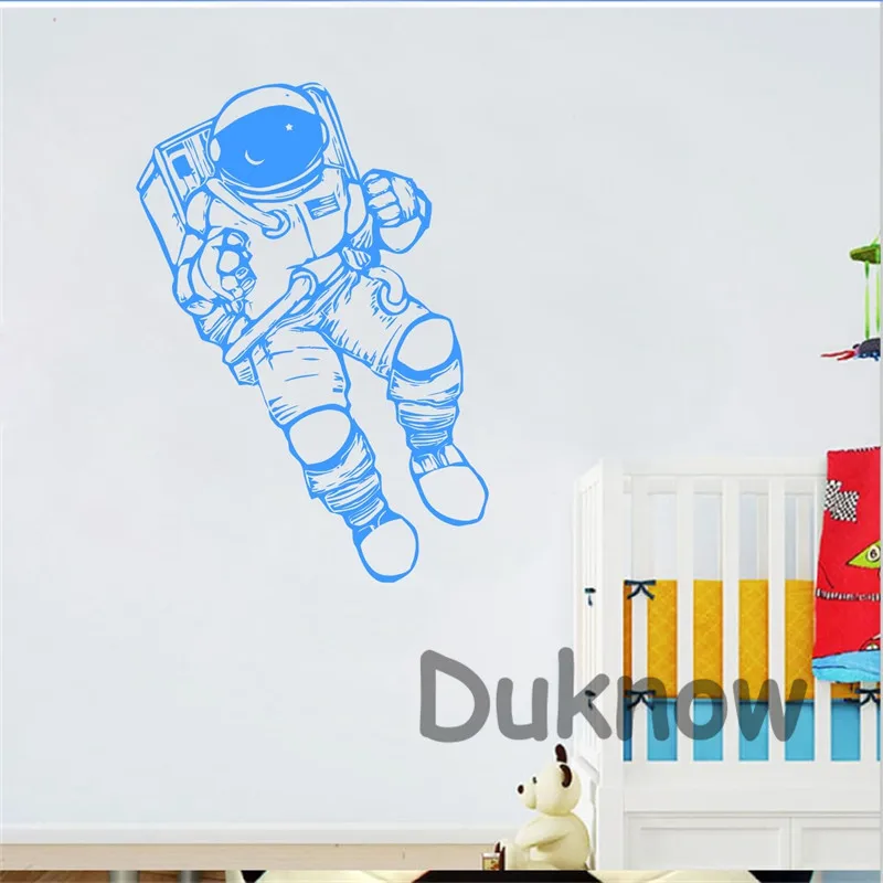 Cosmonaut Astronaut Decals nursery  Children's room Decor
