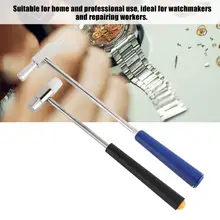 Профессиональный мини портативный металлический двойной ювелирные изделия на волосы ремонт часов молоток DIY часы часть ремонт инструмент для часовщика c