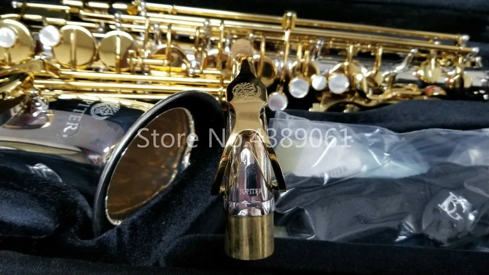 JAS 1100SG Eb альт саксофон латунный никелированный корпус золотой лак Ключ Электронный плоский Музыкальные инструменты саксофон