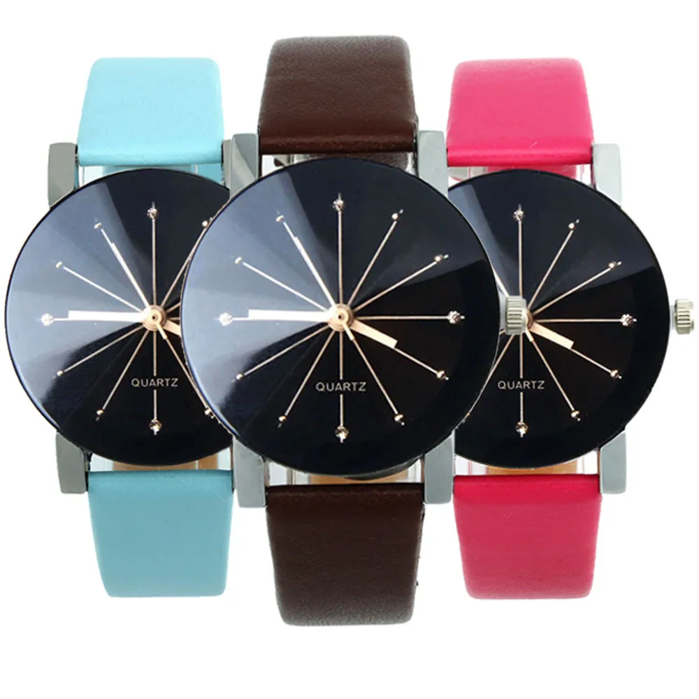 

2018 Popular Susenstone round Dial Women Dress Watches Fashion Charm Lady Girl Leather Wristwatch Quartz Clock Reloj Mujer 15