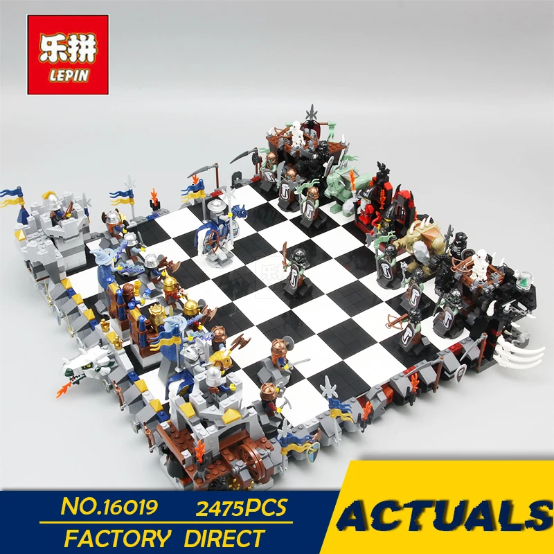 

LEPIN 16019 2475Pcs Creative The movies series Castle Set Large Chess Building Blocks toys for Christmas gift 852293