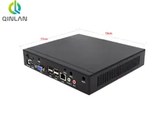 Qinlan Мини-ПК Intel HM70 express набор микросхем intel celeron 1037U 1.8 ГГц Графика (HD2500) 64 ГБ/128 ГБ/256 ГБ Micro ПК HTPC