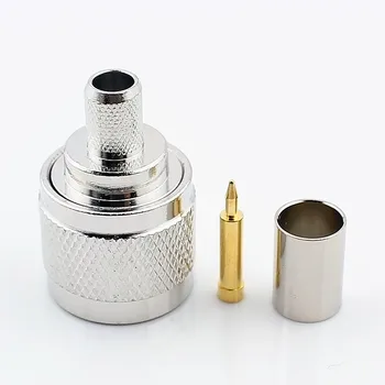 

10PCS N Male Plug Crimp SFF50-5 SYV50-5 50-5DFB CNT300 Cable RF Connector