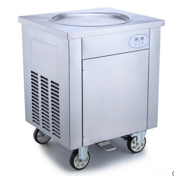 

Fast freezing single roller ice cream fried ice cream roll cold plate machine