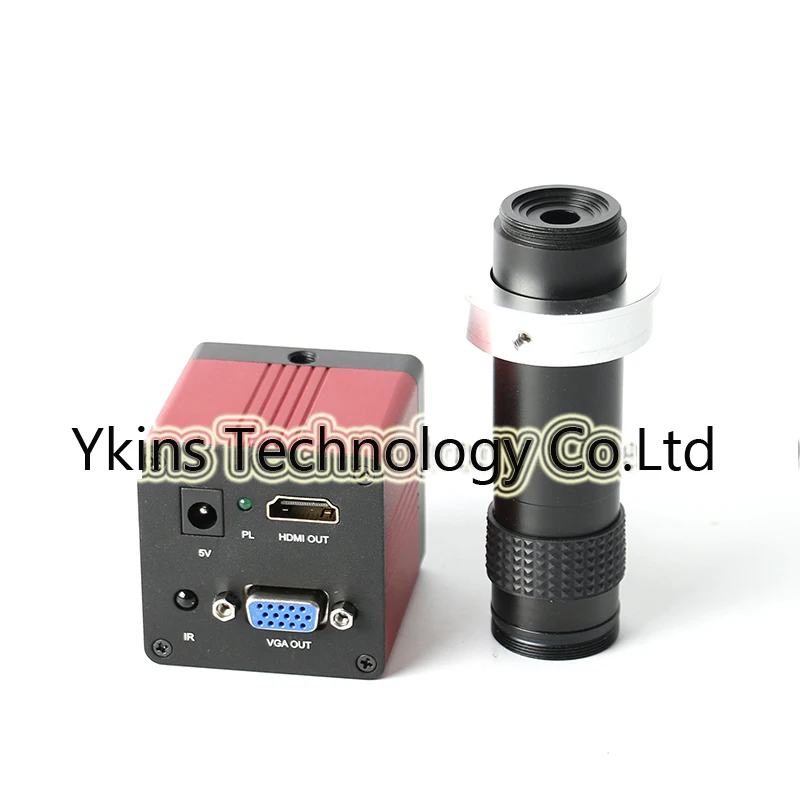 

HD 1080P 60F / S HDMI VGA Digital Industry Video Microscope Camera + Remote + 1X-100X Zoom C Bayonet Lens Kit