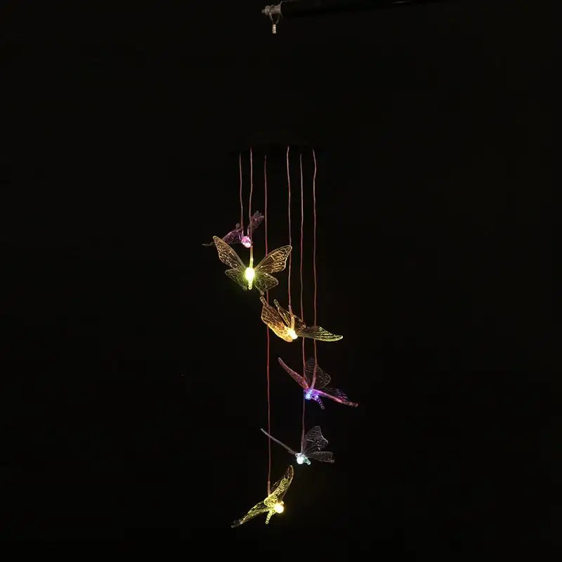 BESTOYARD изменение цвета Солнечный бабочка колокольчики светодиодный мобильный телефон подвесной Декор водонепроницаемый световой датчик для автомобиля для Патио Сад