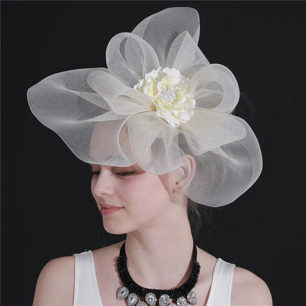 

Fascinators hats hair accessories for wedding church Party Kentucky nylon crinoline derby ascot races New Multi-colors XMF230