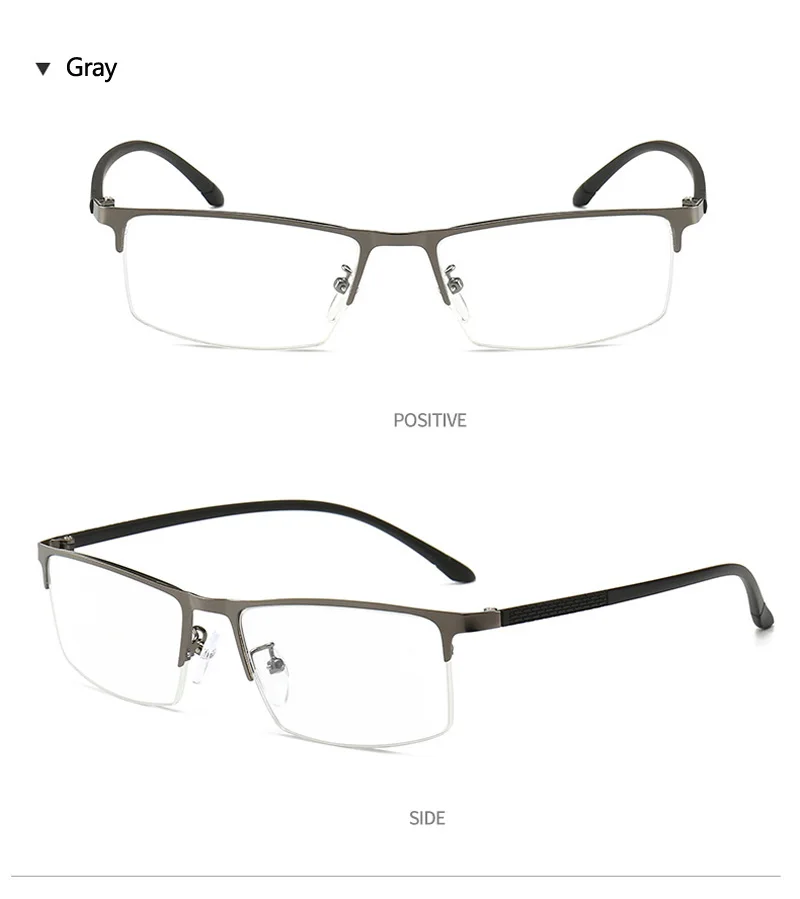 Zilead, сплав, анти-синий светильник, полуоправа, очки для чтения, для мужчин, бизнес, дальнозоркость, UV400, очки для дальнозоркости, унисекс