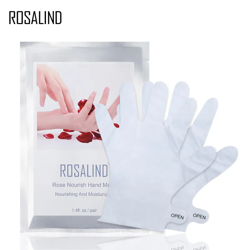 Отшелушивающая маска для рук ROSALIND 2 шт. = 1 пара уход за руками увлажнение спа