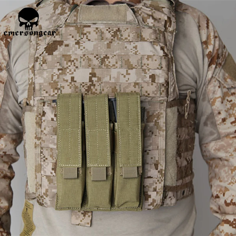 MP7 Molle тройной маг мешок магазин подсумок Emerson 2013 тактический мешок EM6056