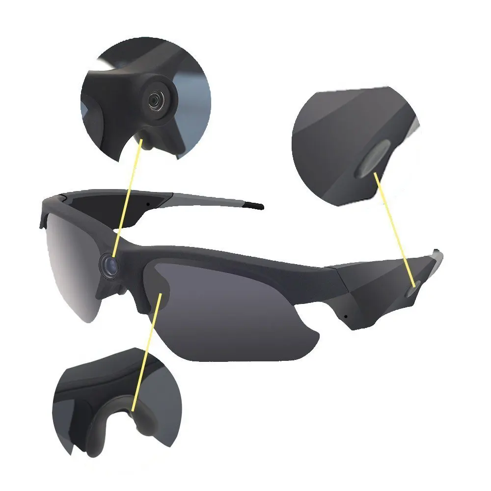 Мини-камера солнцезащитные очки Мини dvr видеокамера 1080P уличная экшн hd спортивная видеокамера очки для спорта на открытом воздухе