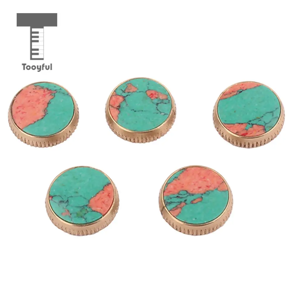 

Tooyful 5Pcs Trumpet Valve Finger Buttons Repair Parts Music Instrument Trumpet Tool