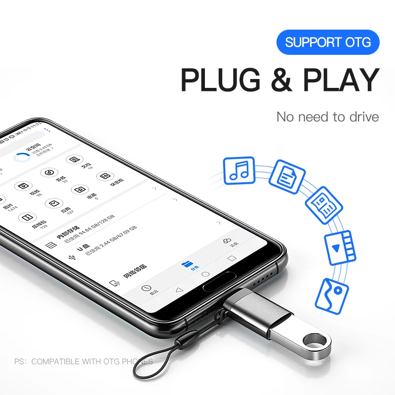 MSVII USB 3,0 OTG адаптер для type C USB-C зарядный преобразователь данных для samsung Xiaomi huawei type-C адаптеры для Macbook