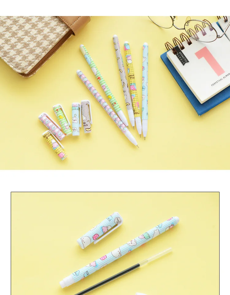 10 шт. Sumikko gurashi ручки с персонажами мультфильмов 0,5 мм прекрасный цвет ручки для написания канцелярские школьные принадлежности canetas Escolar DB123