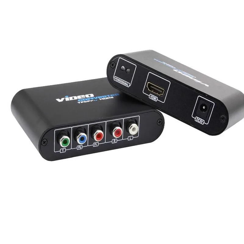 5 RCA Ypbpr к HDMI конвертер PS2 xbox WII к HDMI HDTV Видео Аудио разъем адаптер с USB кабель питания