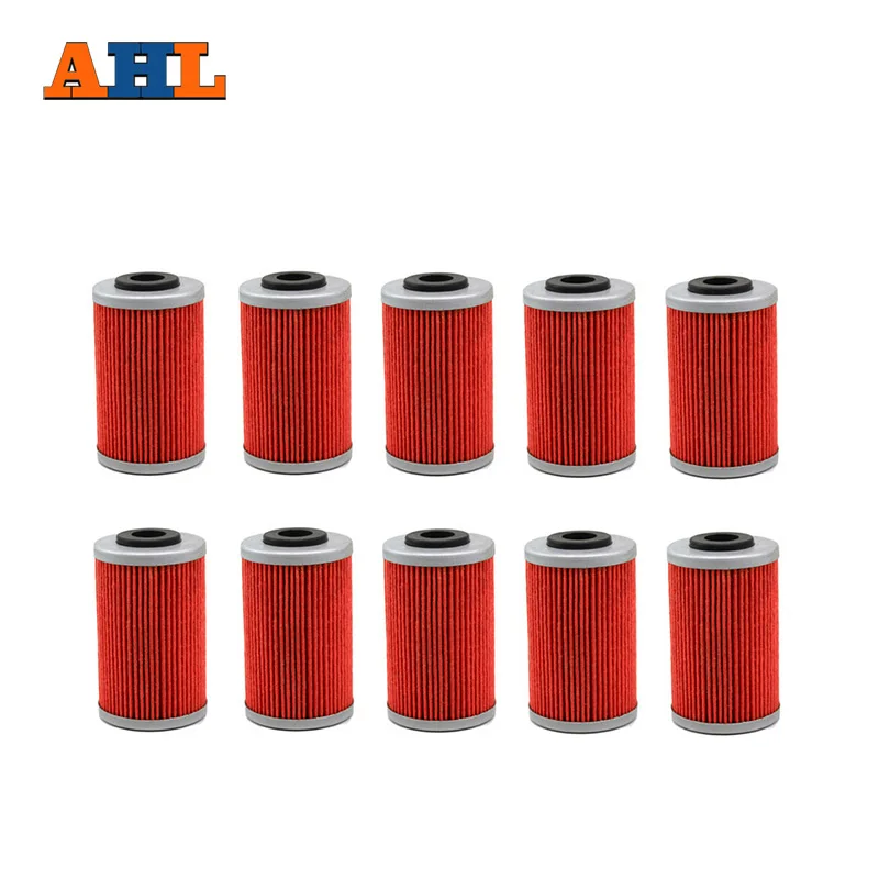 AHL 10pcs High Performance Powersports Cartridge Oil Filter Grid for