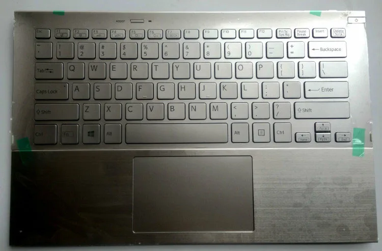 New for Sony VAIO Pro 13 SVP13A SVP132 SVP1321 SVP132A palmrest English US backlit laptop keyboard touchpad cover 13.3 silver